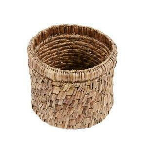 Coș împletit din zambilă de apă BAZAR BIZAR The Choppy Basket natural Ø36 cm small 0