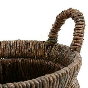 Coș de răchită BAZAR BIZAR Baskets frunză de banană natural 42 cm bej small 4
