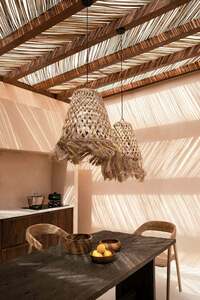 Abajur BAZAR BIZAR Abaca Jelly Fish M din fibre naturale de abaca, 53 × 70 cm small 6