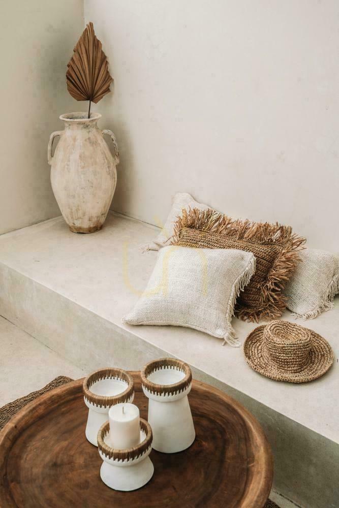Vedere Pălărie decorativă BAZAR BIZAR seagrass scoică natural 35x35x10 cm Pălărie decorativă BAZAR BIZAR seagrass scoică natural 35x35x10 cm