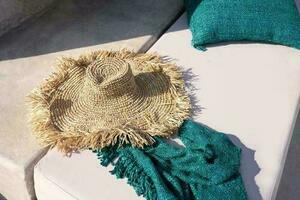 Pălărie de perete BAZAR BIZAR Ocean rafie naturală bej 57 cm small 1