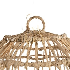 Abajur suspendat BAZAR BIZAR Casita S din iarbă mendong, natur 40 × 65 cm small 4