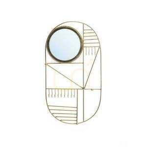 Oglindă de perete BAZAR BIZAR Mirrors alamă fier 52x28 cm small 0