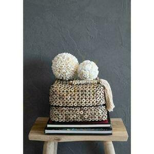 Breloc Macrame Fishbone BAZAR BIZAR crem bumbac small 2