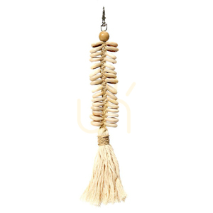 Breloc Macrame Fishbone BAZAR BIZAR crem bumbac small 0