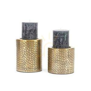 Suport lumânare Croco alamă BAZAR BIZAR aluminiu 13 cm small 3