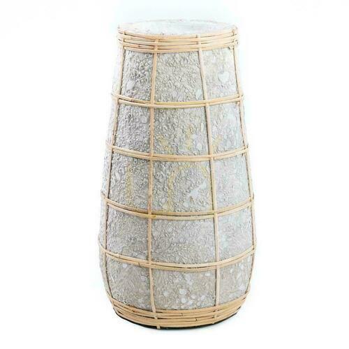 Verifica Vaza BAZAR BIZAR Terracotta Collection Beton Natural L Teracotă Rattan 31 cm