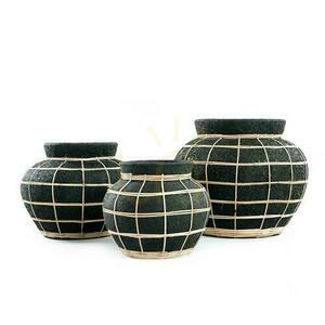 Vază BAZAR BIZAR The Belly negru-natural S 3 Vază BAZAR BIZAR The Belly negru-natural S small 3