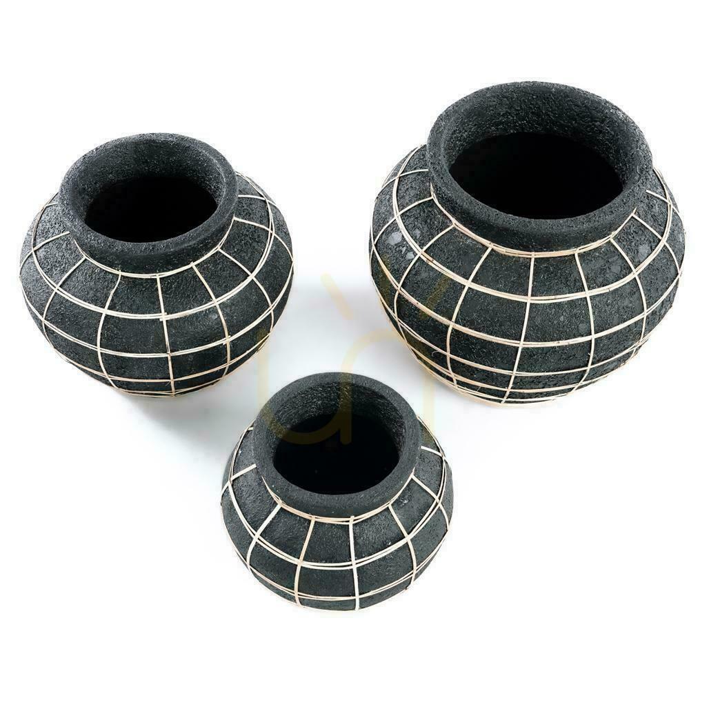 Verifica Vază BAZAR BIZAR The Belly negru-natural S Vază BAZAR BIZAR The Belly negru-natural S