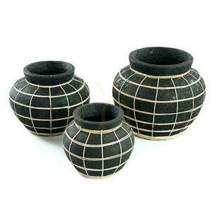Vază BAZAR BIZAR The Belly negru-natural S 6 Vază BAZAR BIZAR The Belly negru-natural S small 6