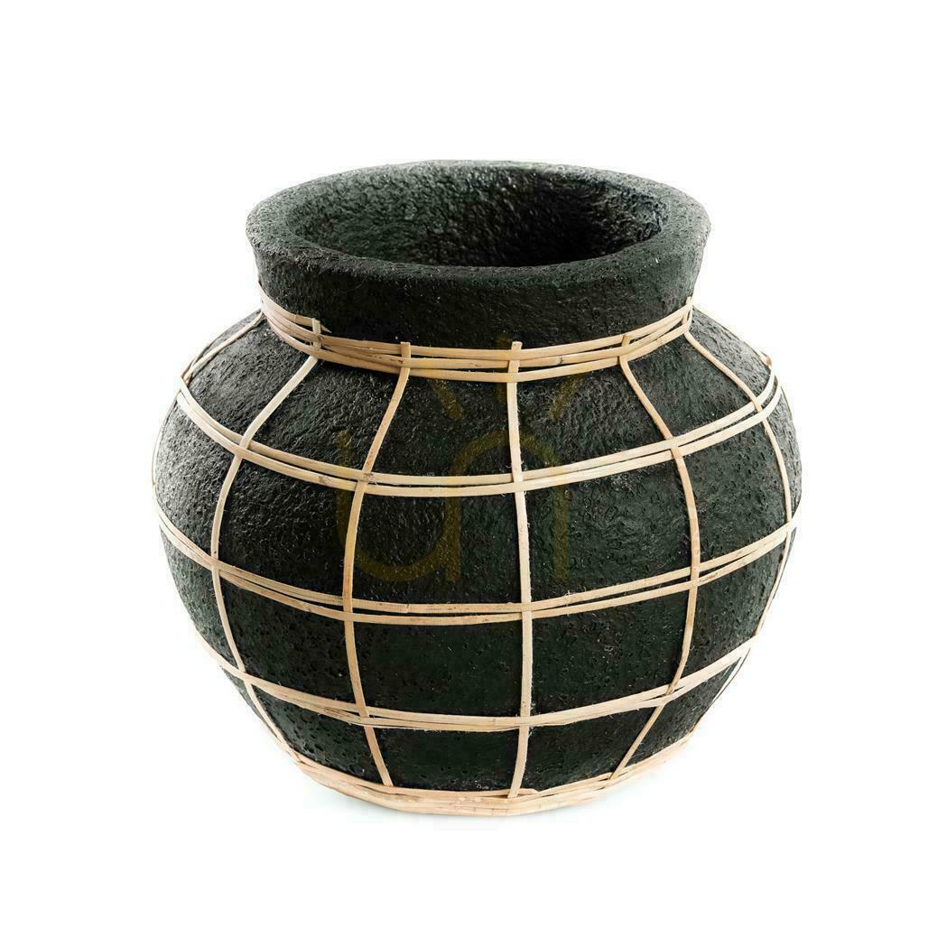 Verifica Vază BAZAR BIZAR The Belly negru-natural S Vază BAZAR BIZAR The Belly negru-natural S