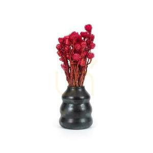 Vază neagră din teracotă BAZAR BIZAR Burned Collection 17 cm small 6