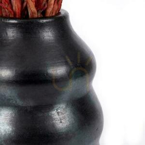 Vază neagră din teracotă BAZAR BIZAR Burned Collection 17 cm small 7