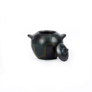 Borcan din teracotă negru BAZAR BIZAR Burned Collection M small 5