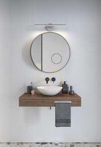 Aplică de baie IP S13 40 LED 6,2 W 3000 K 340 lm IP44, alb, rotire 310°, Nordlux small 1