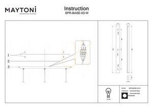 Accesoriu UNIVERSAL BASE SPR-BASE-03-W Maytoni small 1