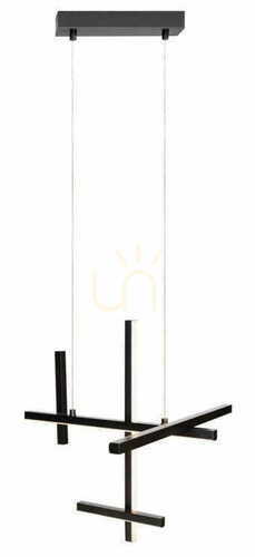 Verifica Lampă suspendată Max Light Soho P0546 LED grafit aluminiu 25 W 90 cm
