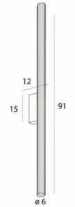 Lampă de perete Max Light Fayette W0368 aurie LED 18W 91 cm IP44 4 Lampă de perete Max Light Fayette W0368 aurie LED 18W 91 cm IP44 small 4