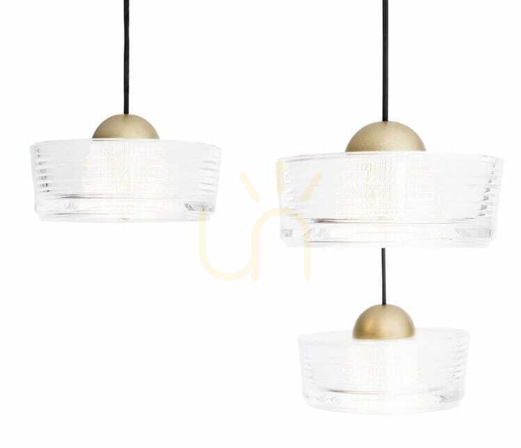 Vedere Pendul Max Light Lipari III P0543 alb auriu periat LED 22W 3x35 cm Pendul Max Light Lipari III P0543 alb auriu periat LED 22W 3x35 cm