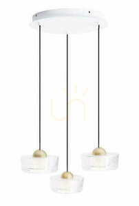 Pendul Max Light Lipari III P0543 alb auriu periat LED 22W 3x35 cm 0 Pendul Max Light Lipari III P0543 alb auriu periat LED 22W 3x35 cm small 0