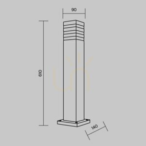 UNTER DEN LINDEN stâlp de iluminat O578FL-01B IP54 Maytoni small 8
