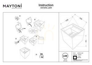 Lampă de perete FULTON O572WL-L6W IP54 Maytoni. small 8