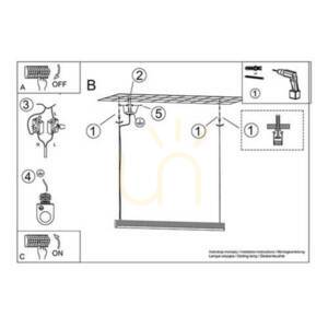 Lampă suspendată FARGE LED alb 3000K Thoro small 9