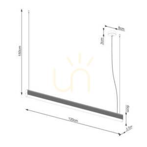 Lampă suspendată FARGE negru LED 4000K Thoro small 8