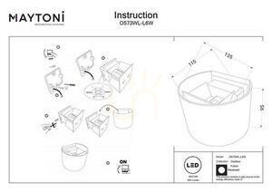 Lampă de perete FULTON O573WL-L6W IP54 Maytoni small 8
