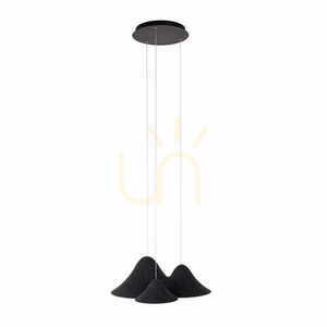 Lampă suspendată Max Light Bellmond P0565 negru gri 3x7W pâslă LED small 4