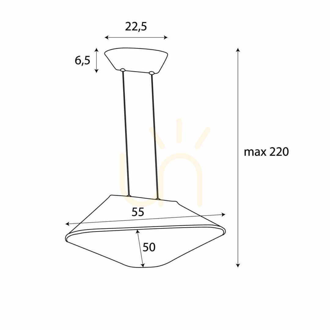 Spectacol Lampa suspendata Max Light Carbon P0569 galben gri pasla LED 8W 3000K Lampa suspendata Max Light Carbon P0569 galben gri pasla LED 8W 3000K