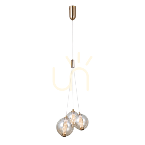 Verifica Lampă pendul Italux Butero LED Amber 3x LED 12W PND-34359-3-HBR-AMB