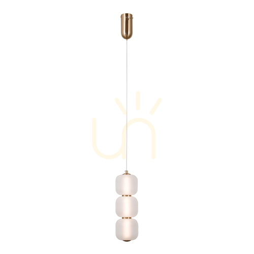 Verifica Pendul Italux Gold Ganti LED Opal 8W 3000K 11 cm PND-34362-3V-HBR-OPAL