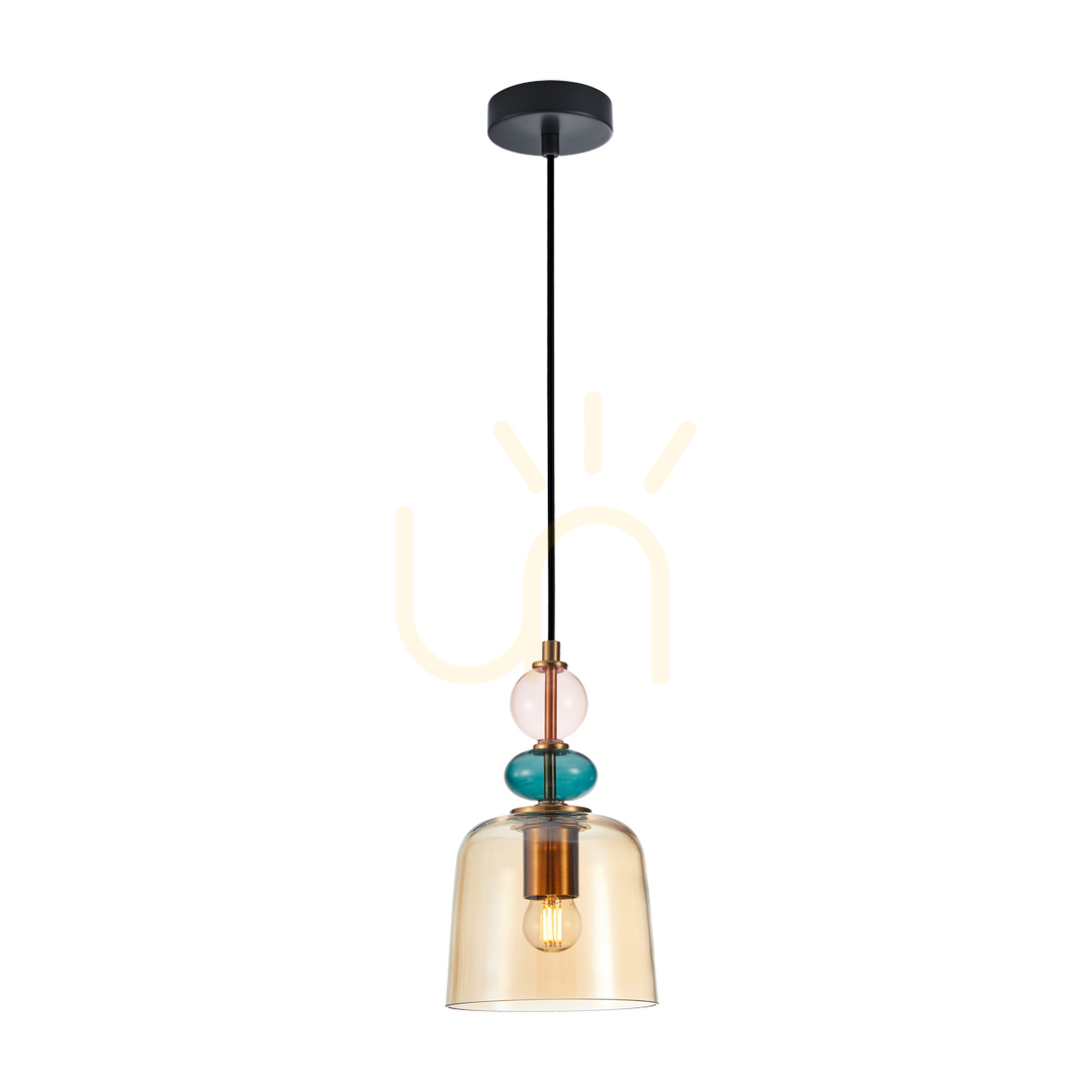 Verifica Pendul Italux Namos Amber alamă E27 16 cm PND-27092A-MC-BRO Pendul Italux Namos Amber alamă E27 16 cm PND-27092A-MC-BRO