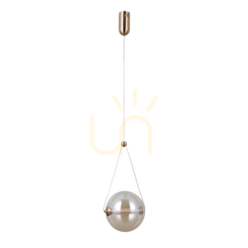 Verifica Pendant LED Italux Rastia Gold Amber 20 cm PND-34361-M-HBR-AMB