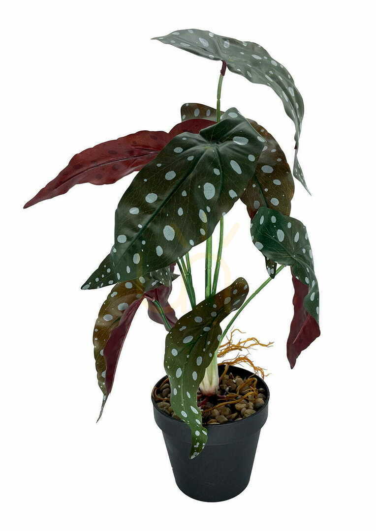 Planta artificială Begonia Coral 45 cm