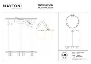 Lampă suspendată SATELLITE MOD102PL-L42W Maytoni small 5
