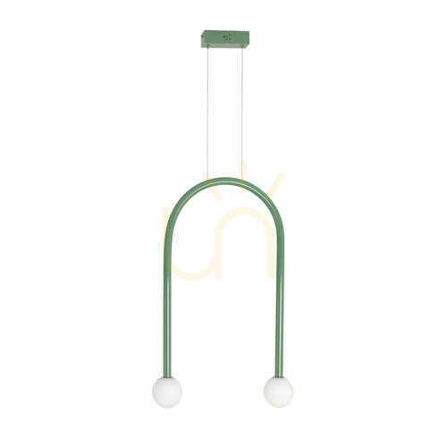 Verifica Lampa suspendată Max Light Enigma P0522 verde 2x4W metal sticlă