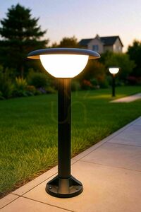 Stâlp iluminat exterior SU-MA Febe negru 63 cm 1081-63 small 2