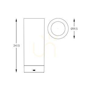 Lampă de masă pentru exterior Zuma Line ESTERNO 1002 LED 2700 K gri IP54 small 1
