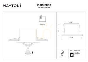 Corp de iluminat încastrat METAL MODERN DL008-2-01-W Maytoni small 6