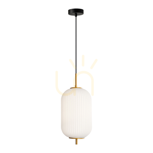 Verifica Lampă suspendată Italux Olmeto aurie opal E27 20 cm PND-28798-1-GD-WH