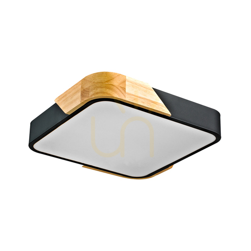 Verifica Lampa de suprafață Italux Wood Santer LED 24W alb lemn PLF-13187-BK-WO