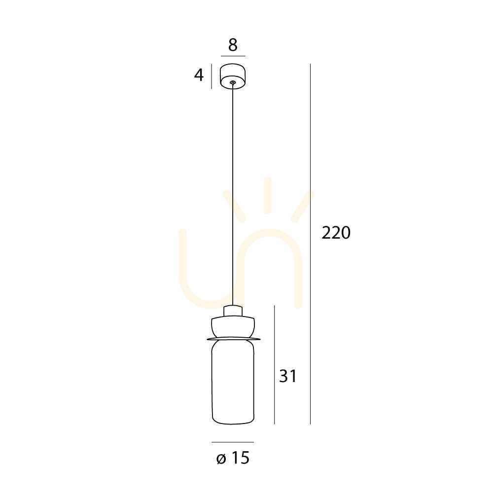 Afişa Lampa suspendată Max Light Signature P0602 alamă sticlă chihlimbar 3000K Lampa suspendată Max Light Signature P0602 alamă sticlă chihlimbar 3000K