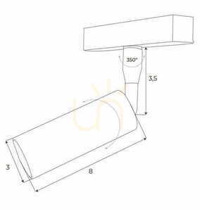 Spot pe sina magnetic Max Light MAX M0030Z alb LED Zigbee 4.7W dimabil small 3
