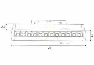 Spot pe șină magnetic Max Light MAX M0047N LED 11W 3000K alb small 2