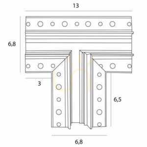 Conector T magnetic șină Max Light MAX negru aluminiu MT0016 small 1