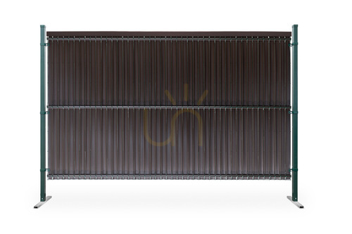 Verifica Lame de gard verticale 153x250cm RD02 Set maro închis