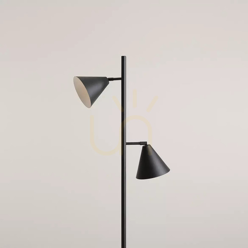 Verifica Lampadar Aldex FORM 2 FLOOR negru metal 2x E27 1108A1_2