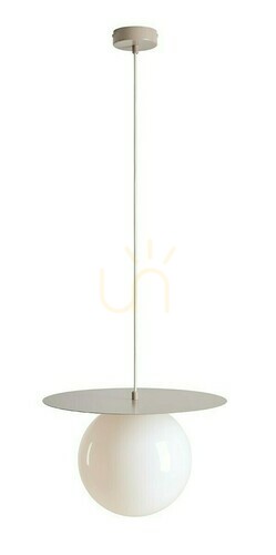 Verifica Lampă suspendată Aldex Loop bej metal și sticlă 40 cm 1125G17_L